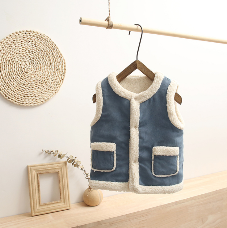 Children's down cotton vest