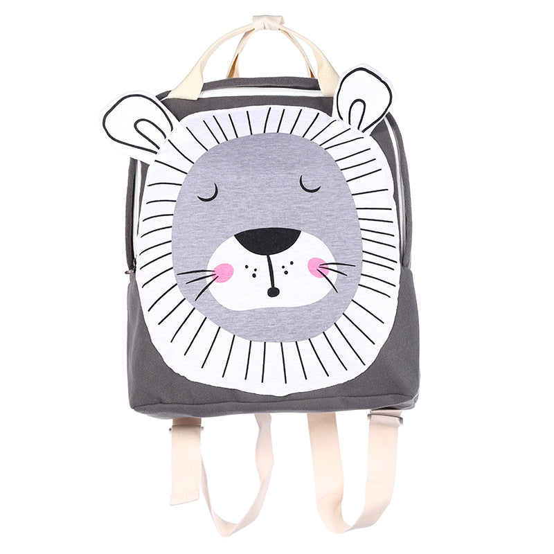 Cartoon Three-dimensional Animal Backpack Children's School Bag