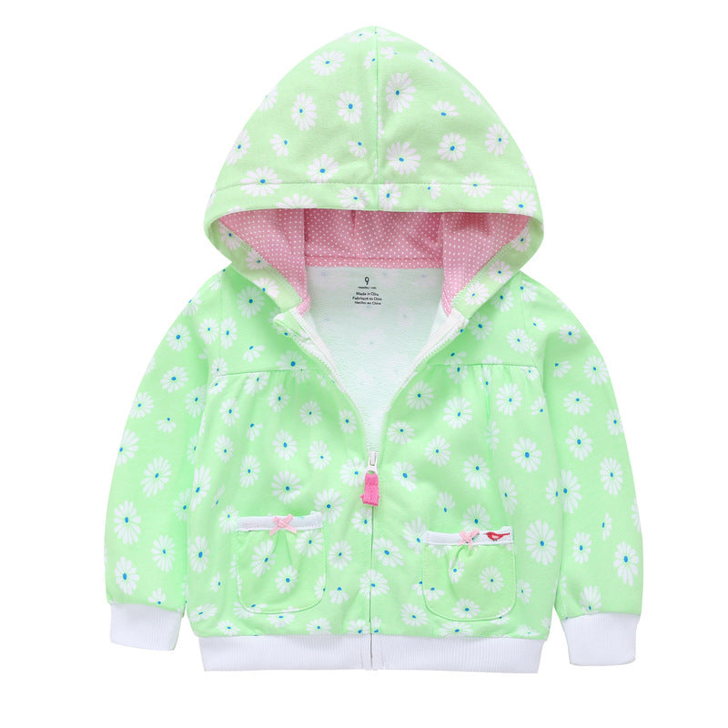 27Kid Toddlers Hoodies Boys Girls Spring  Jacket Little Baby Infant Dinosuar Cartoon Hooded Kids Cute Boys Outwear Sweatshirt