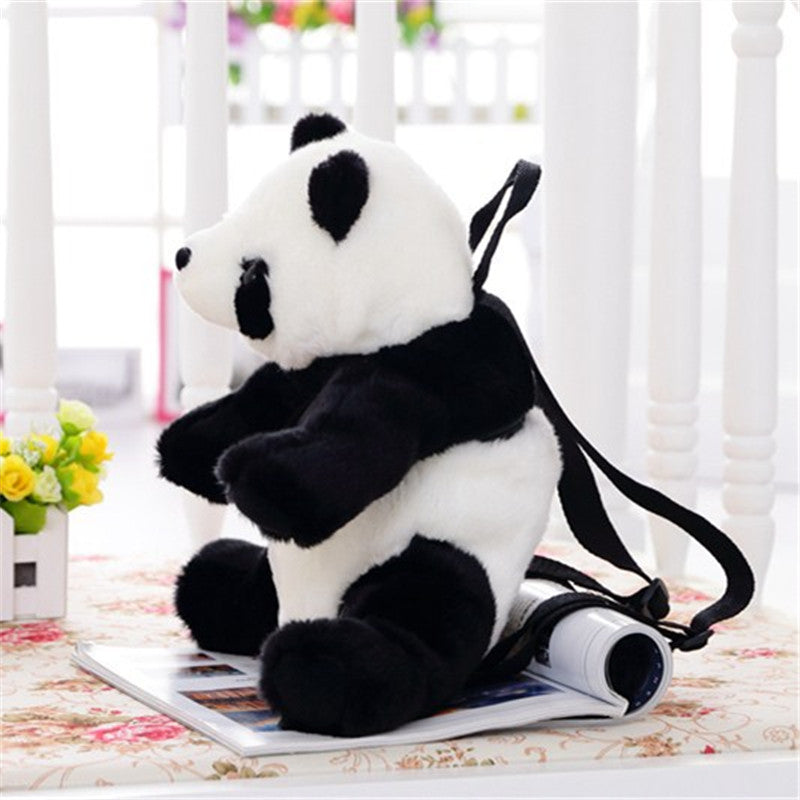 Plush panda backpack