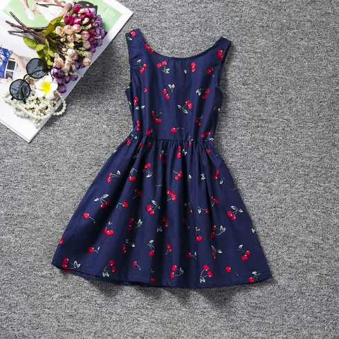 3-8 years kids gown lace casual dress