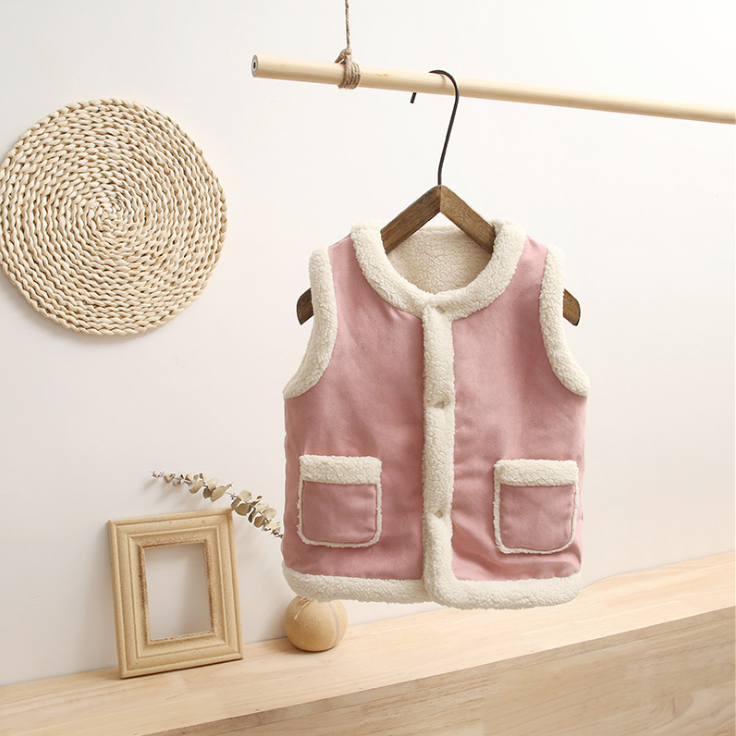 Children's down cotton vest