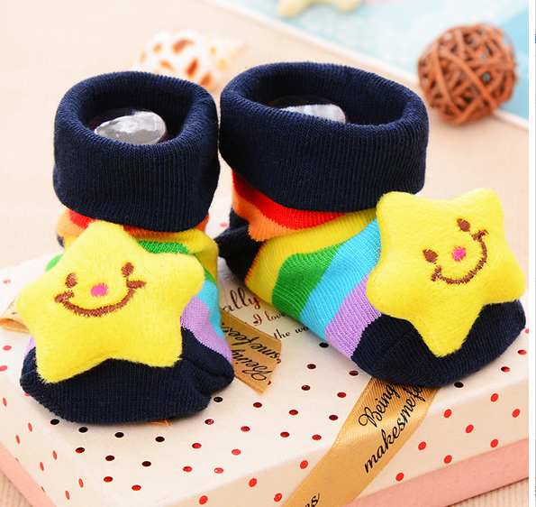 Stitching doll socks baby baby floor socks