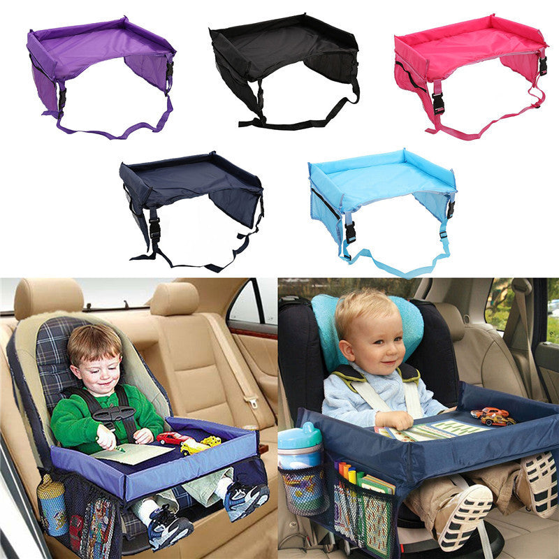 Vehicle-mounted children's waterproof toy table tray table