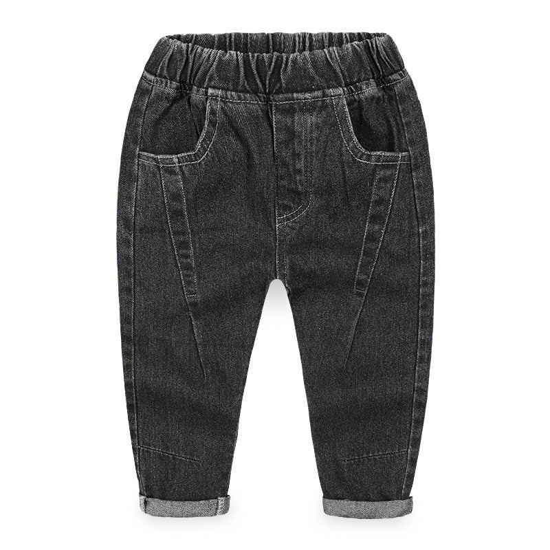 Boys black jeans long pants