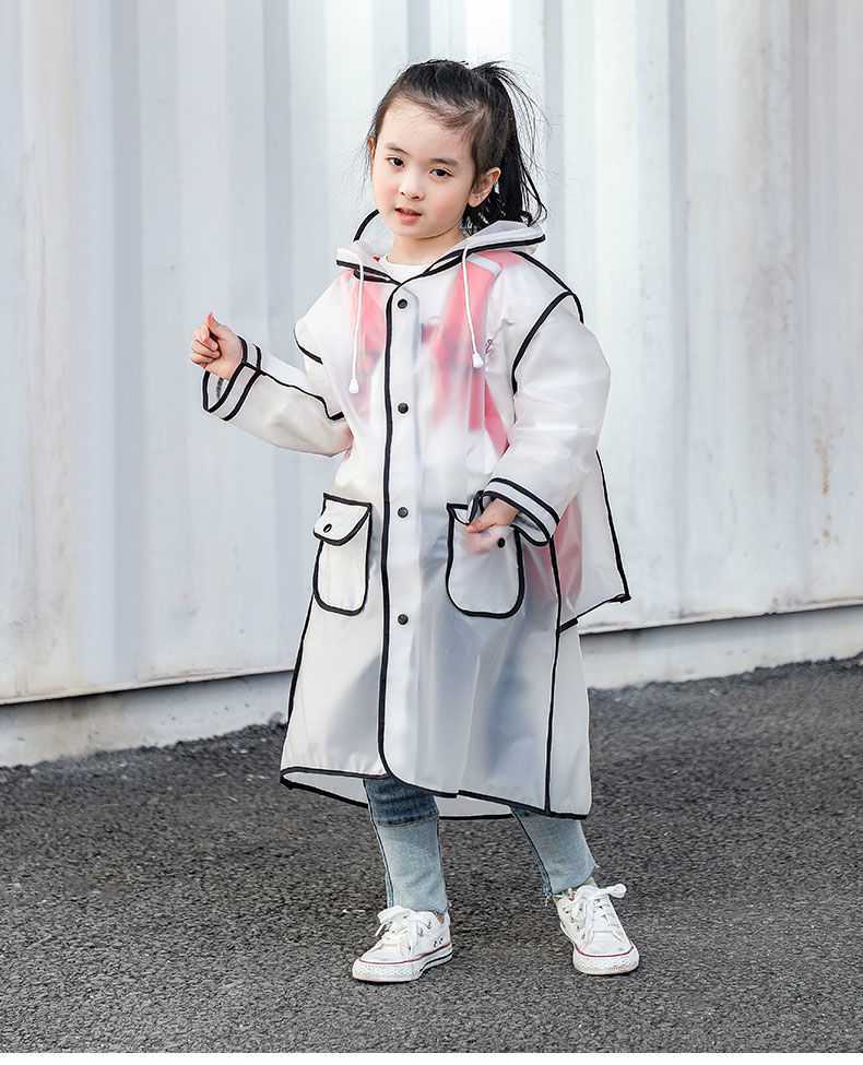 Hiking Poncho Kids Fashion Transparent Raincoat