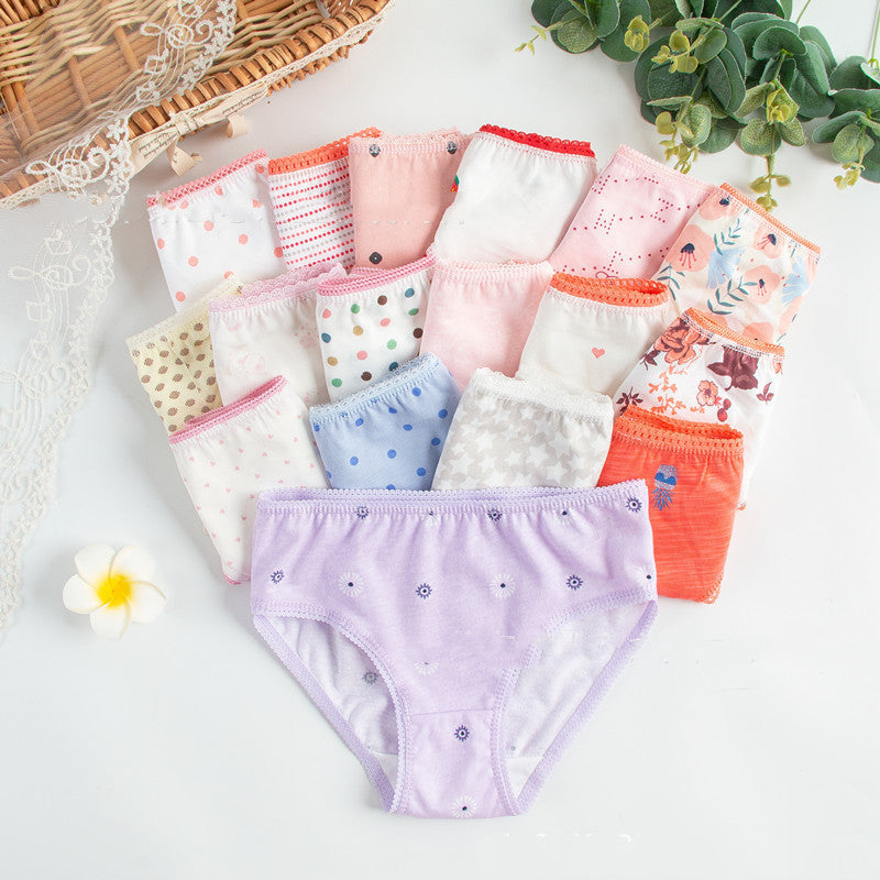 Children's Underwear Multi-fancy Floral Triangle