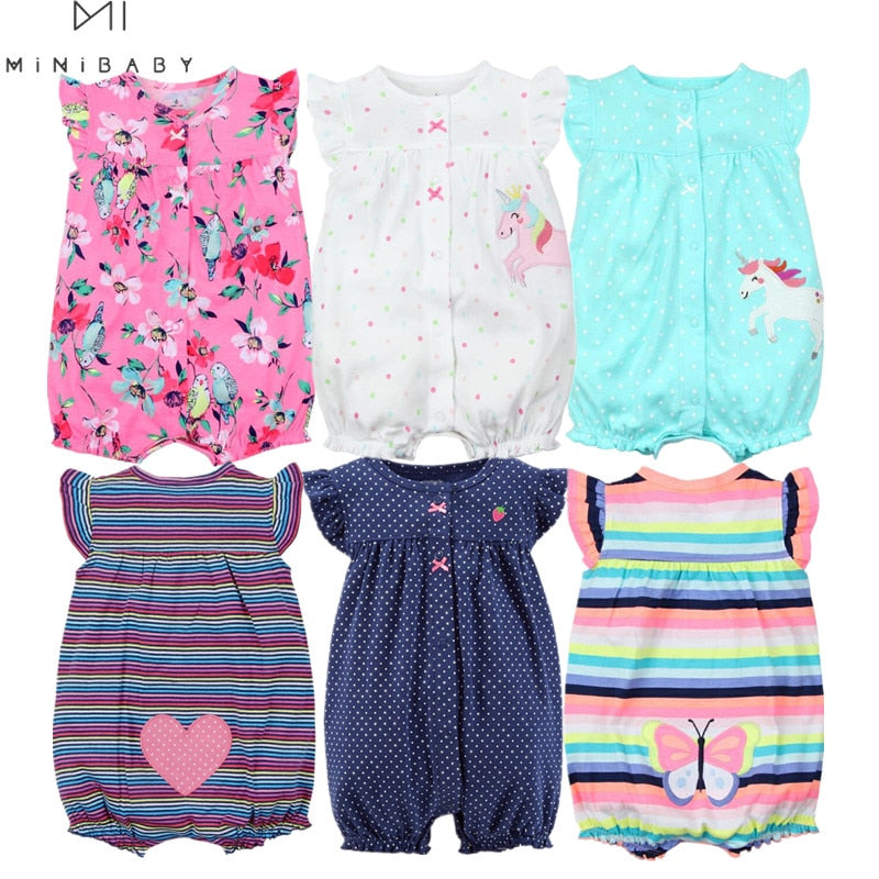 Orangemom summer baby girl clothes one-piece jumpsuits baby clothing ,cotton short romper infant girl clothes roupas menina home