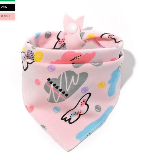 Baby Bibs Waterproof Triangle Cotton Cartoon Child Baberos Bandana Bibs Dribble Bibs Newborn Slabber Absorbent Cloth