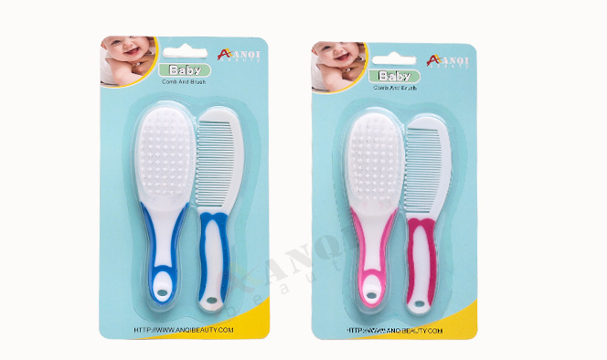 Baby Care Kit Massage Brush Comb 2 Sets Baby Bath Brush Comb