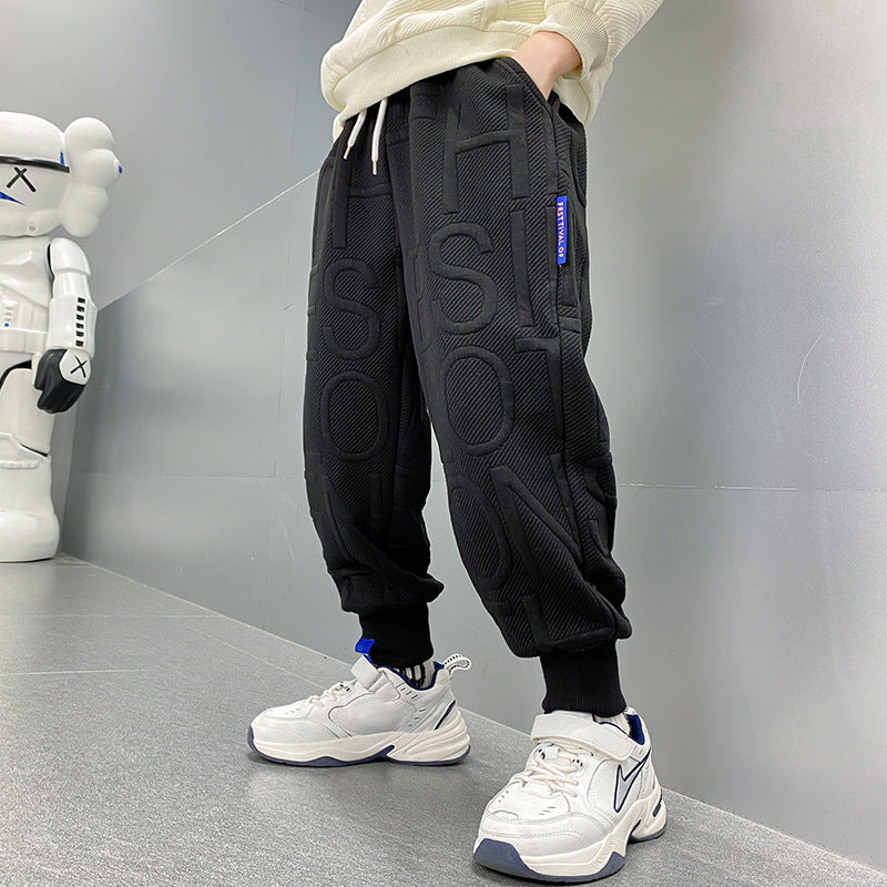 Fashionable New Buckle Boy Casual Pants Sports