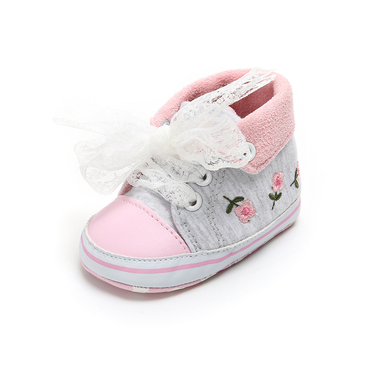 Help Embroidered Baby Princess Shoes