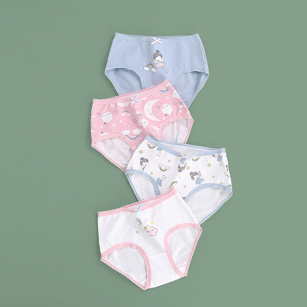 Girls' Underwear Children's Briefs Pure Cotton